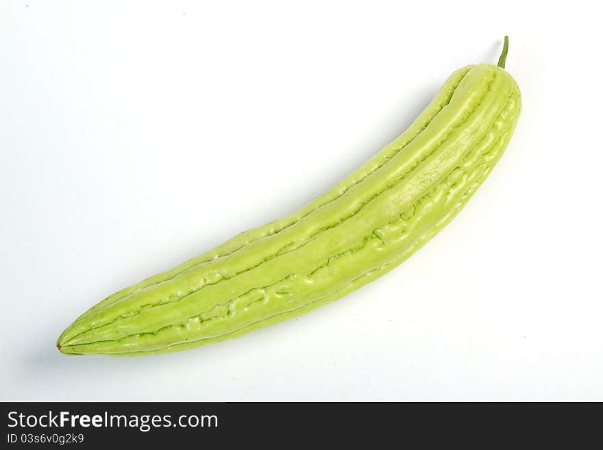 Bitter Melon On White Background