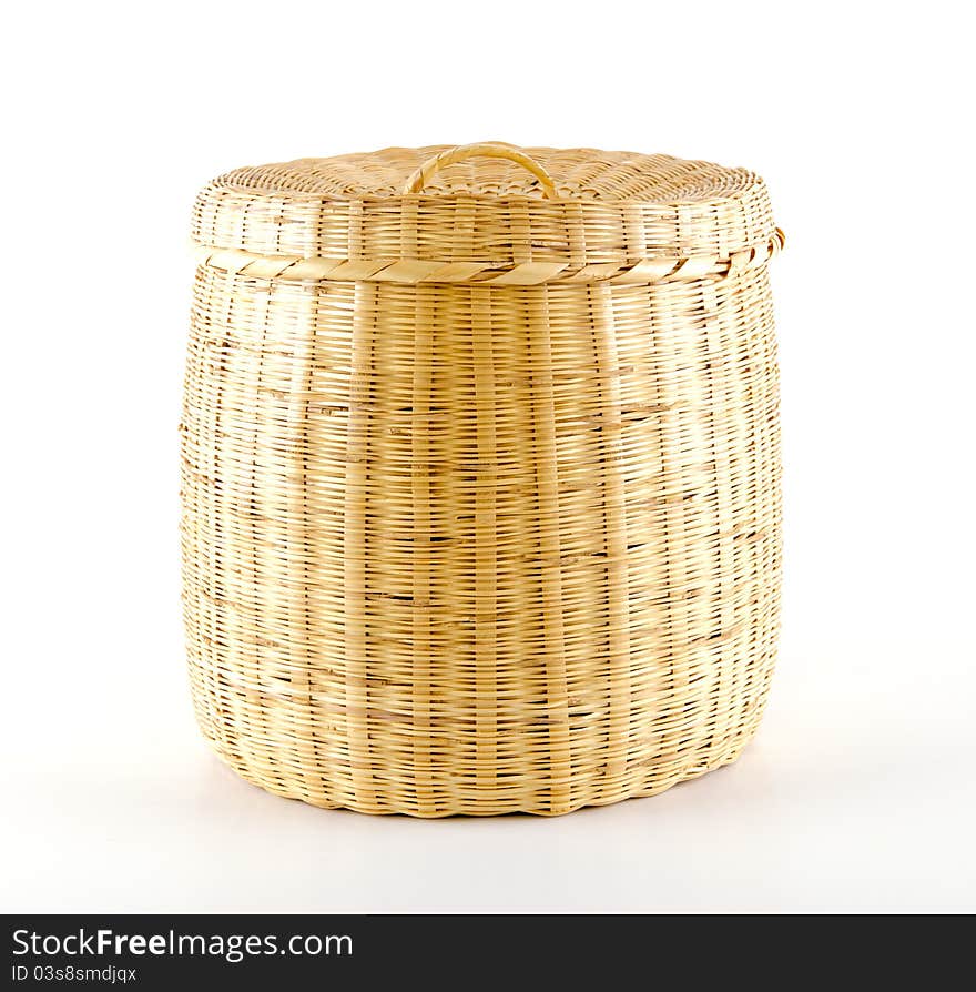 Empty wicker basket