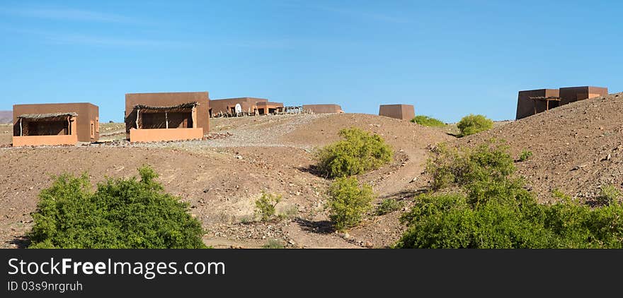 Luxury Lodge in a conservation area in Kaokoland - Namibia. Luxury Lodge in a conservation area in Kaokoland - Namibia