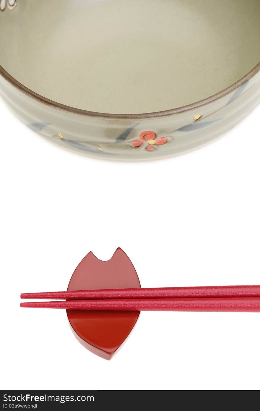 Chopstick And Rice Bowl