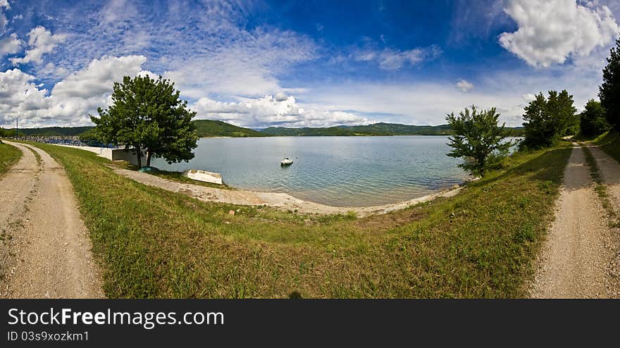 Butoniga Lake Panorama