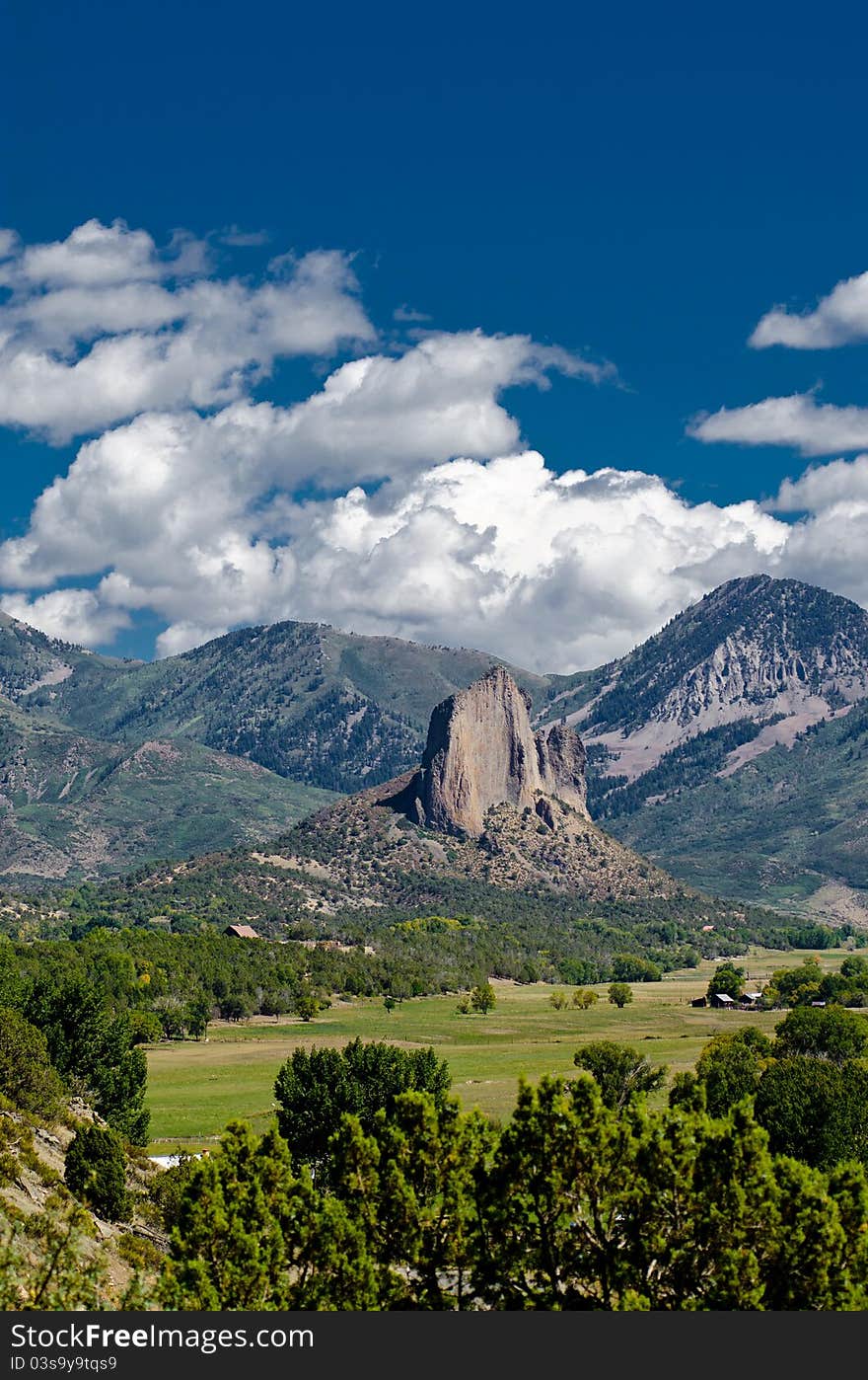 Needlerock located in Crawford, Colorado taken in September of 2011. Needlerock located in Crawford, Colorado taken in September of 2011.