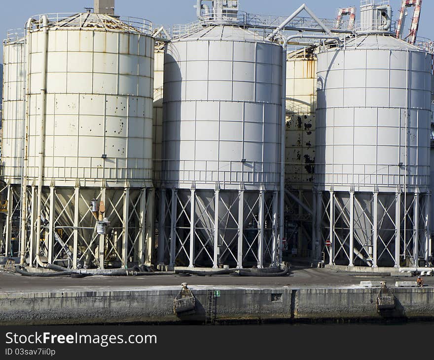 Detail of chemical plant in west africa