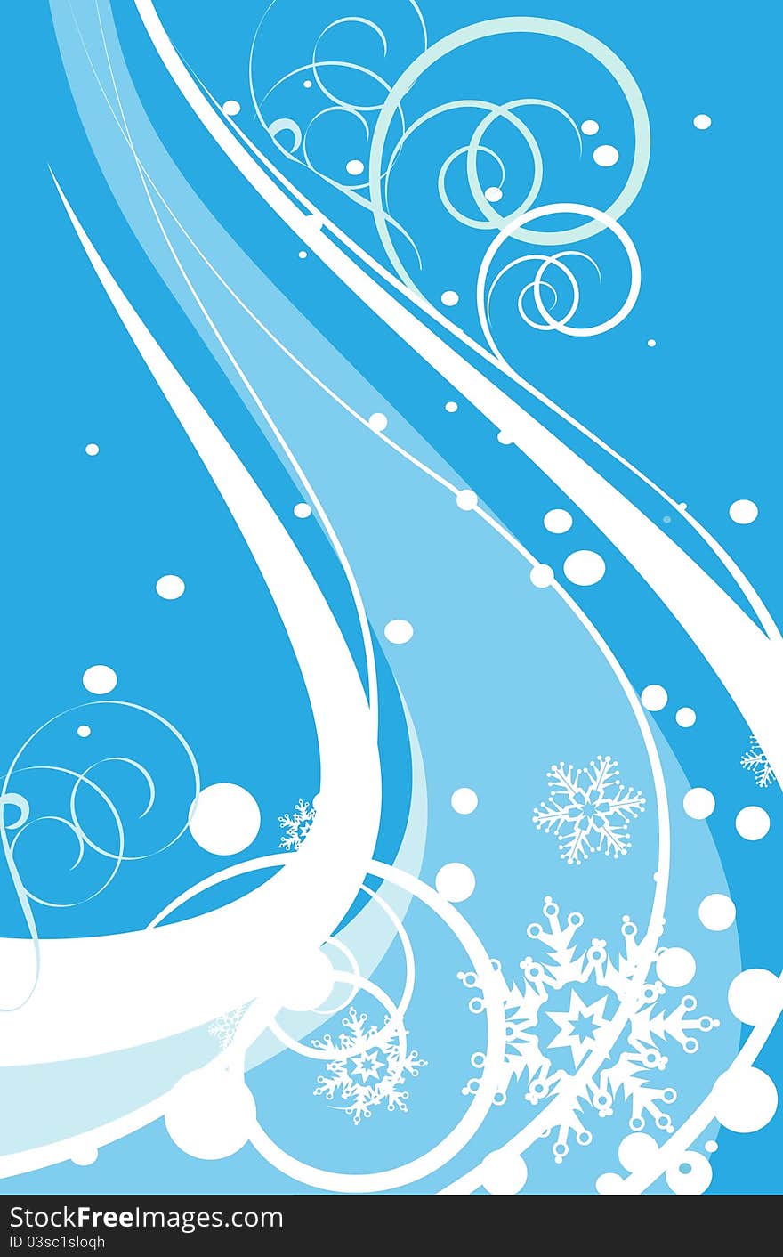 Christmas blue background