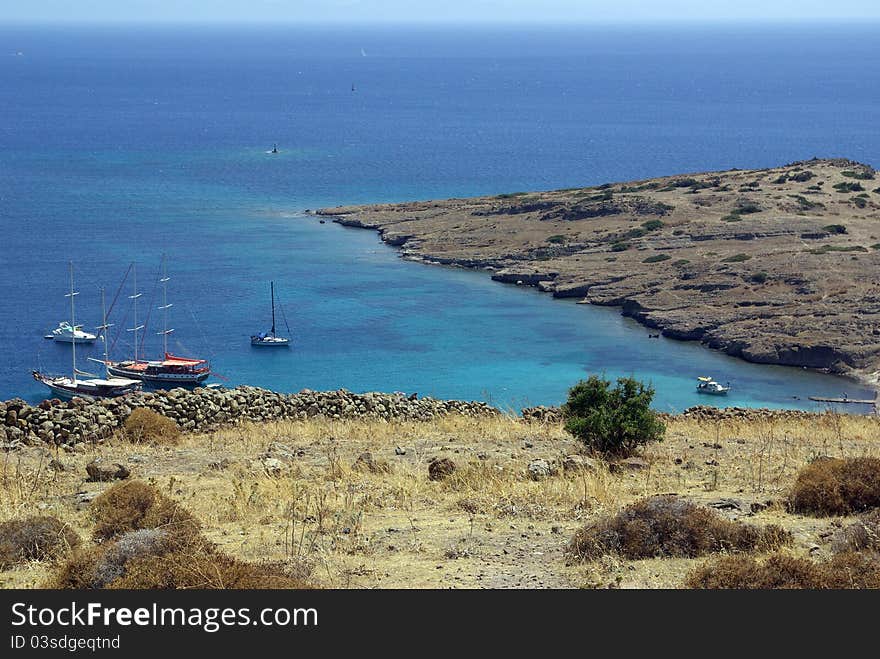 Yachts In The Aegean Sea