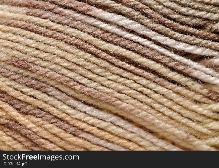 Woolen Yarn Closeup