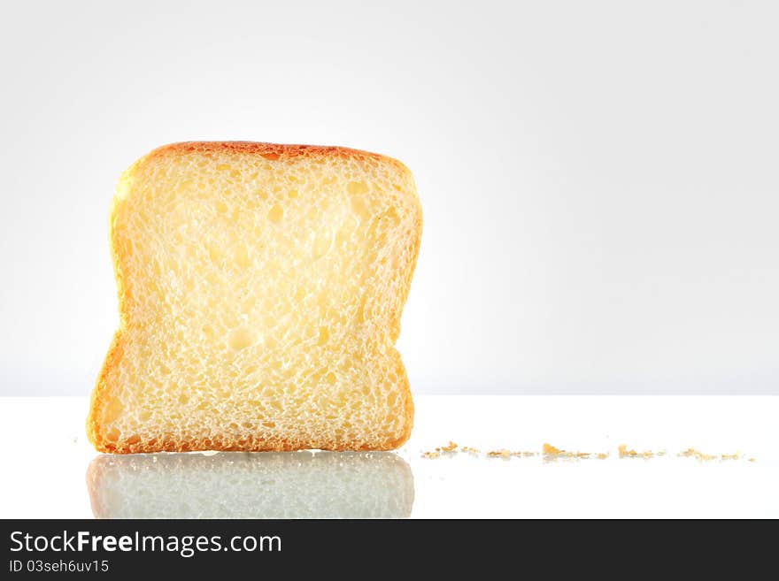 Sliced bread isolated shoot in studio