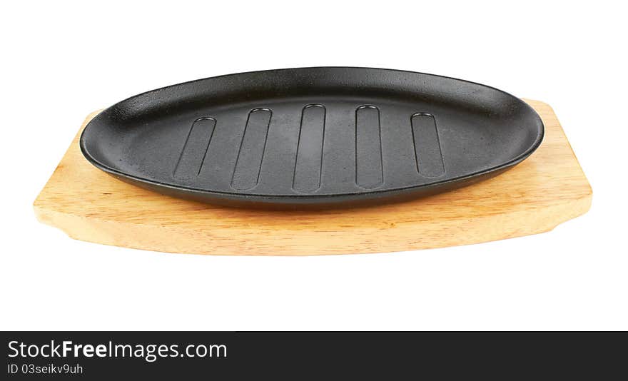 Frying pan, isolated on white background. Frying pan, isolated on white background