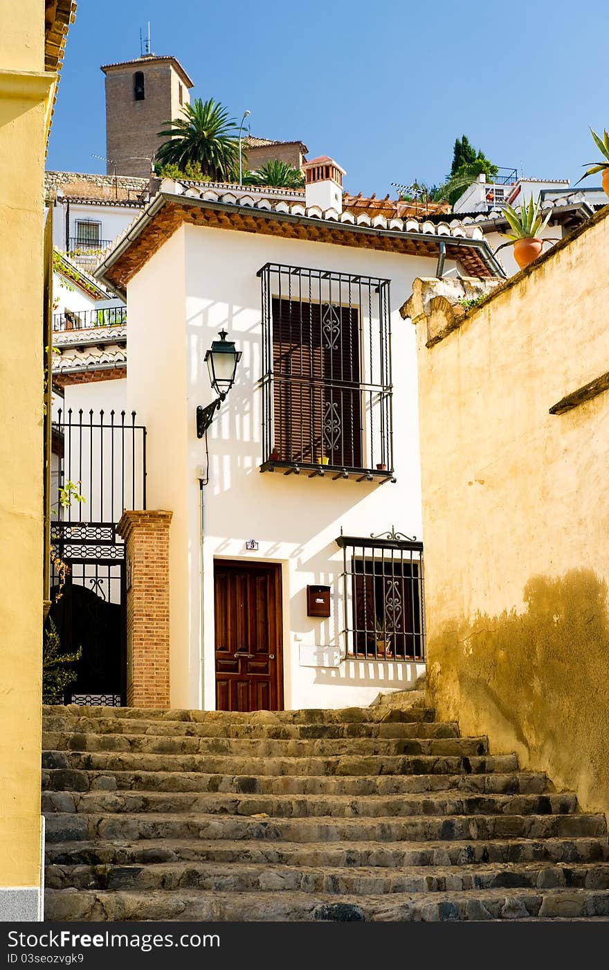 Typical houses in Granada