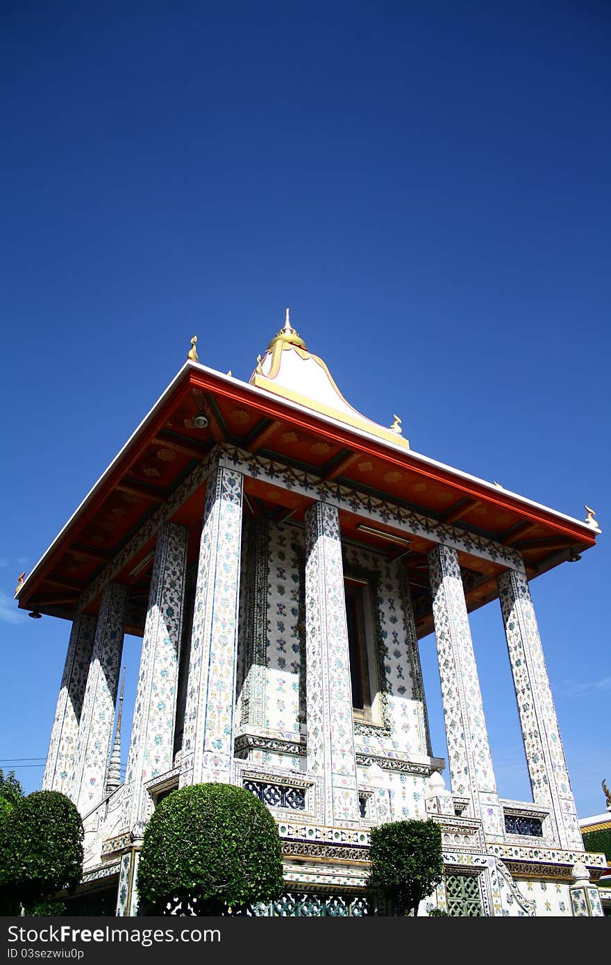 Bell building at wat arun bangkok thailand. Bell building at wat arun bangkok thailand