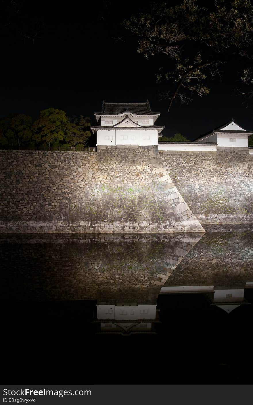 Outer towers of Amakusa castle in Osaka, Japan