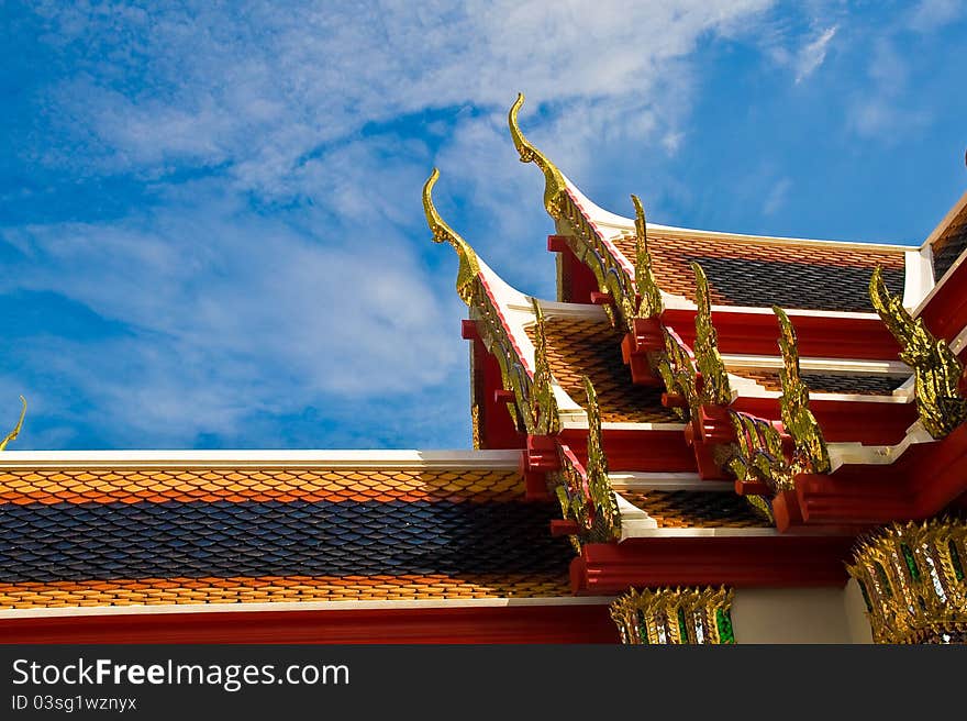 Traditional on temple's roof,colour,tile,travel,vacations