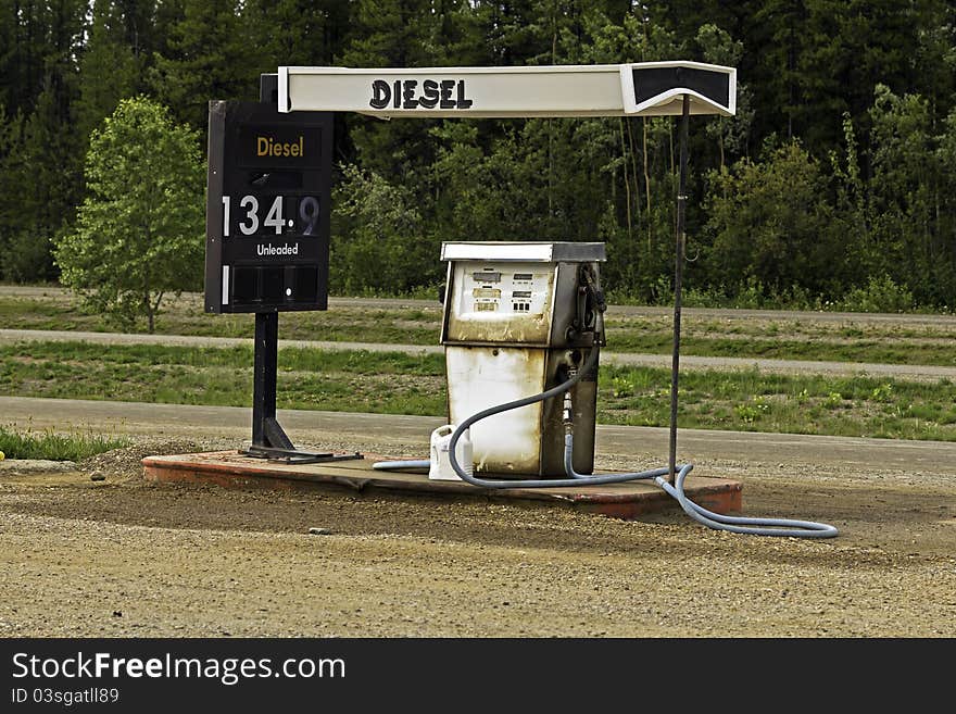 Gas station on Alaska Highway