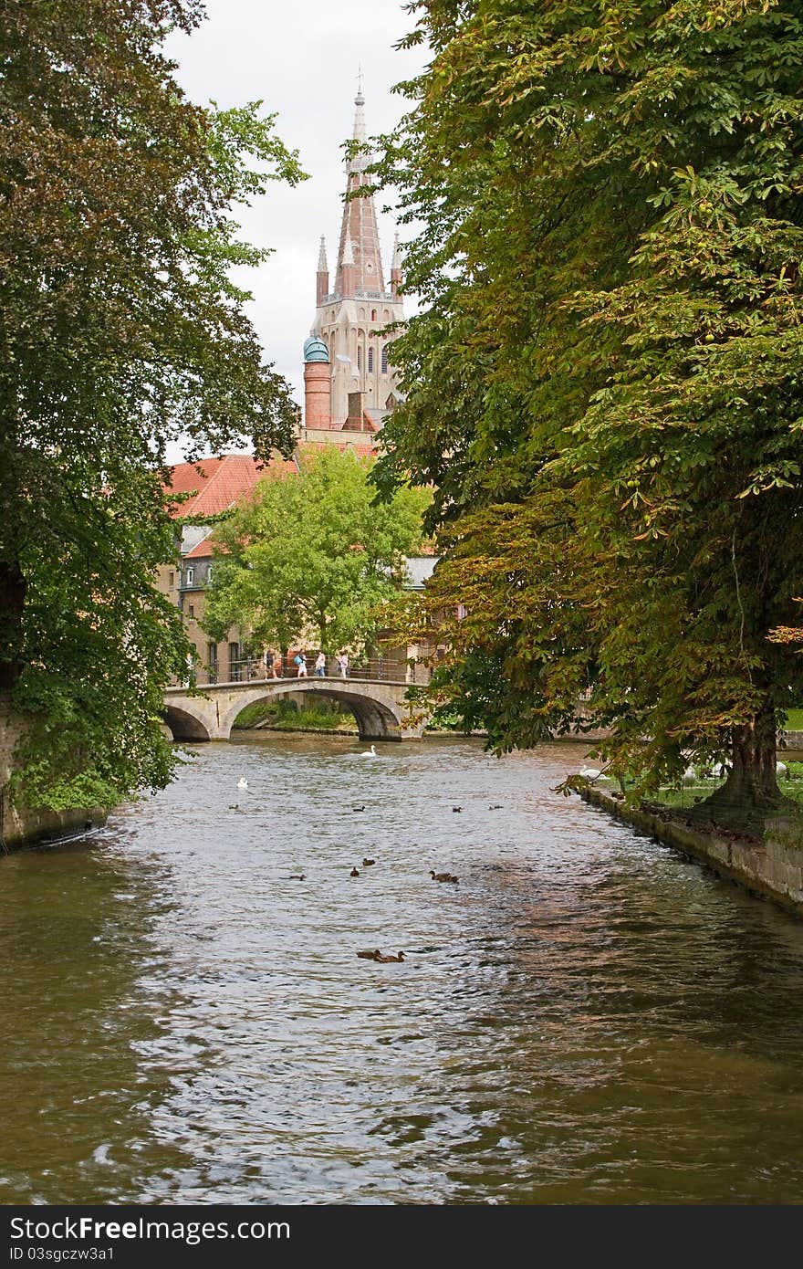 Canal and Church of Our Lady, Bruges