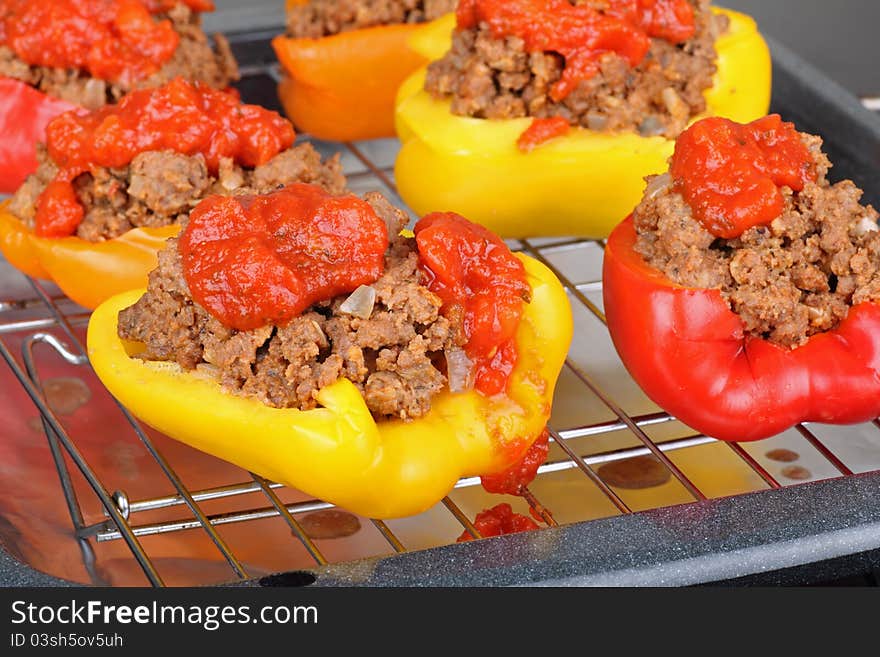 Baked Stuffed Bell Peppers