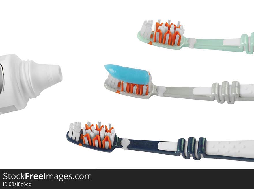 Toothbrush With Toothpaste