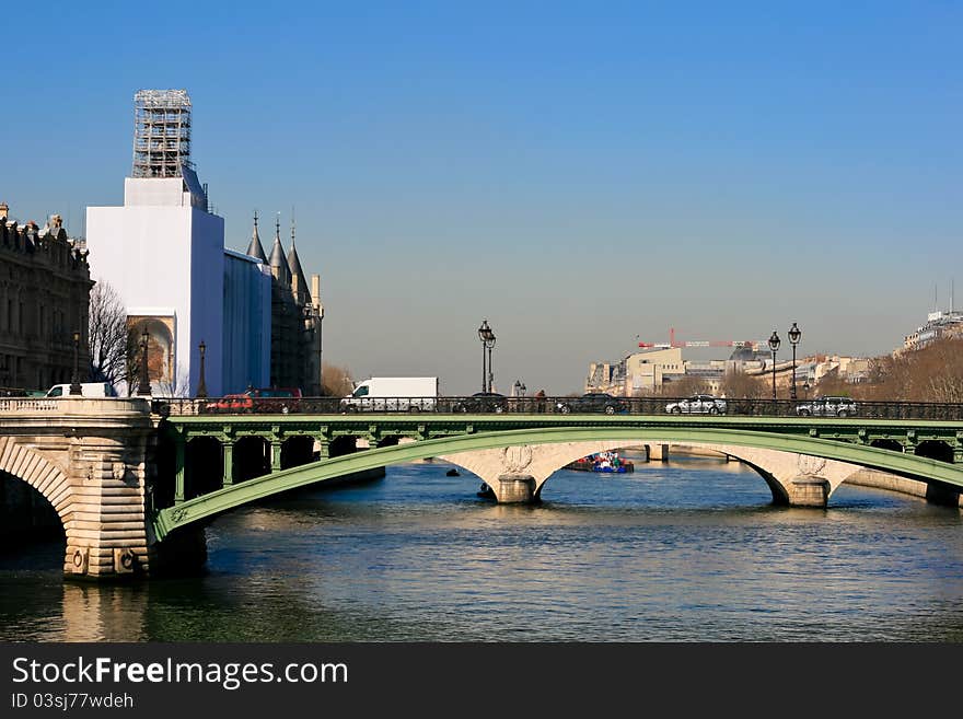 View of a bridge in paris