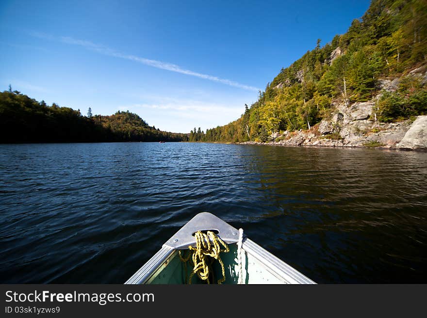 Paddling On The Lake