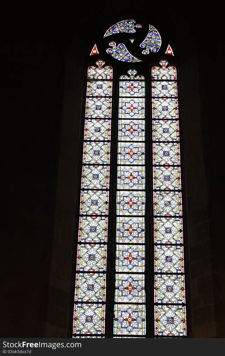 Stained Glass Window In Church