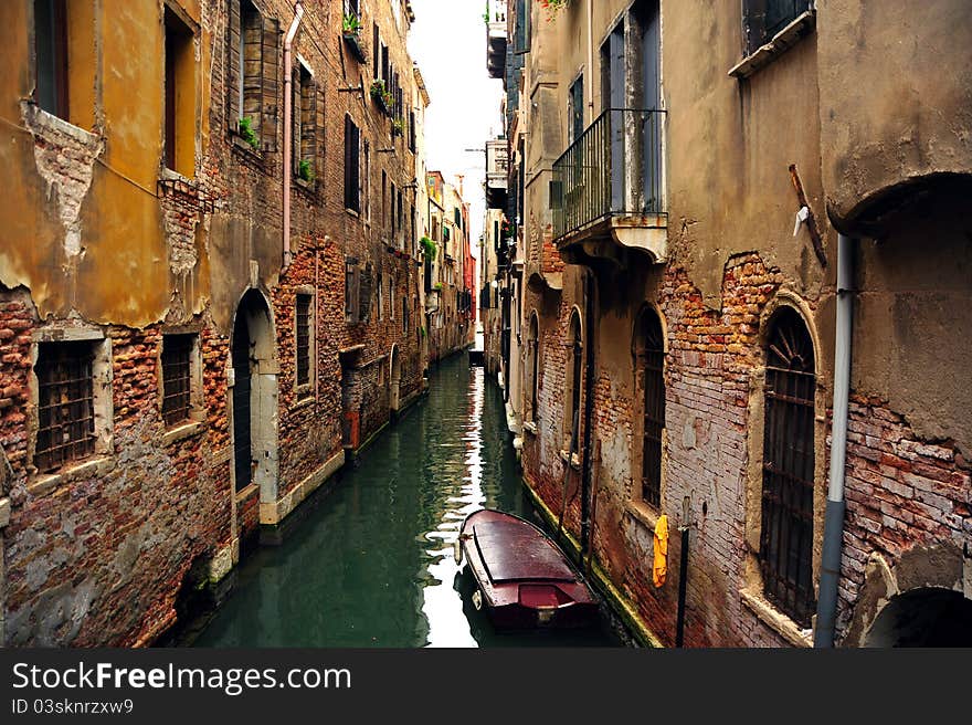 Some canal in Venice, Italy. Some canal in Venice, Italy.