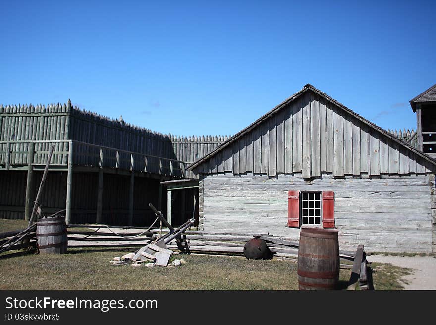 Interior of Fort Michilimackinac