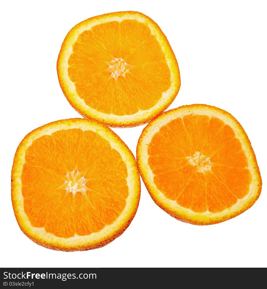 Orange slices.