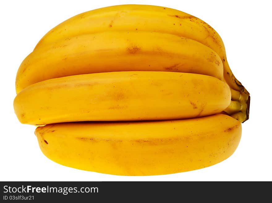 Fresh, ripe bananas.