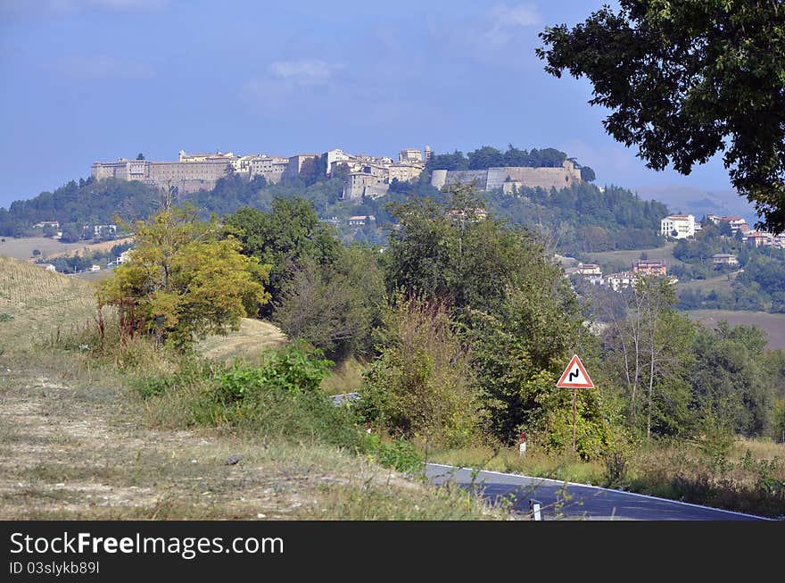 Camerino panorama city of Italy near Ancona and Macerata, at 200 km far from Rome. Camerino panorama city of Italy near Ancona and Macerata, at 200 km far from Rome.