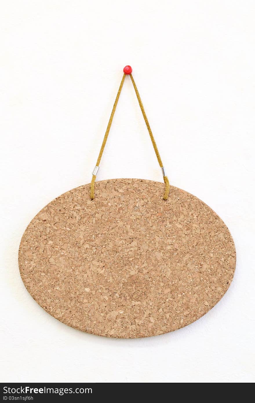 Blank cork board