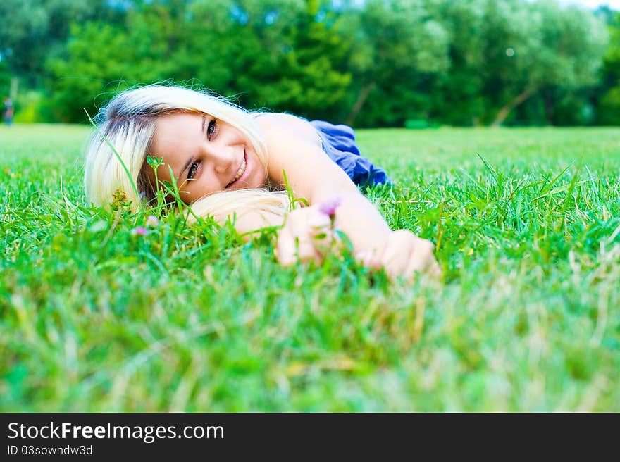 Portrait of a beautiful smiling young woman. Portrait of a beautiful smiling young woman