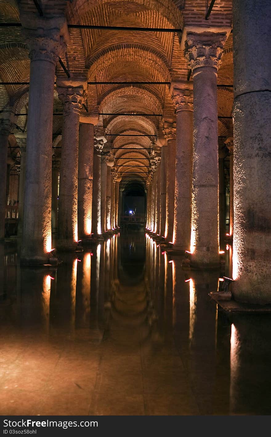 Underground cistern in Istanbul, 1500 years old.