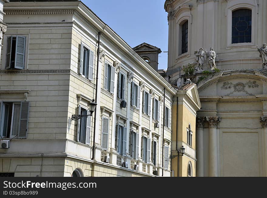 Two Sided Rome Building