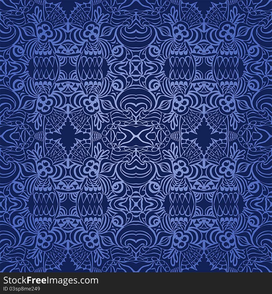 Seamless wallpapper dark blue