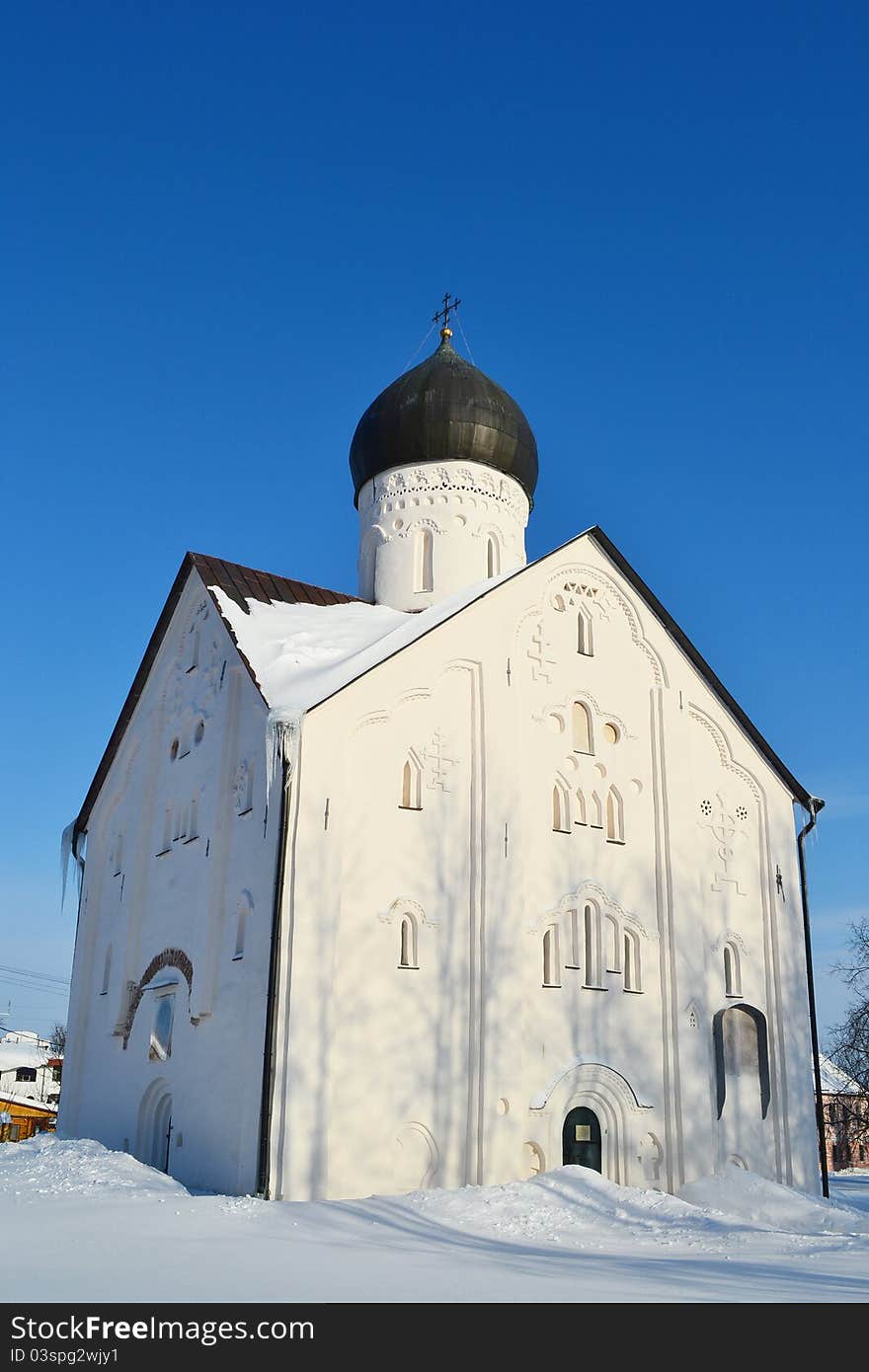 View of old church in Veliky Novgorod, Russia. View of old church in Veliky Novgorod, Russia.