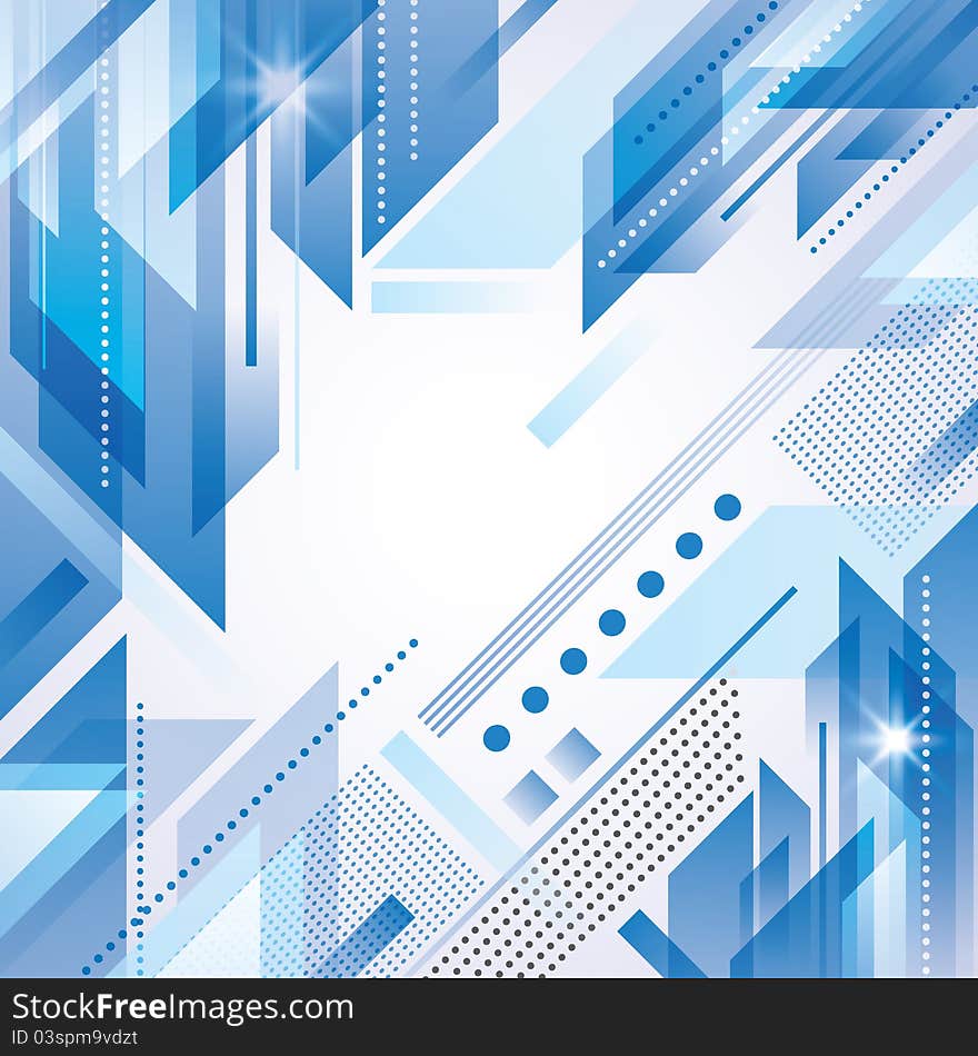 An abstract background in blue colour