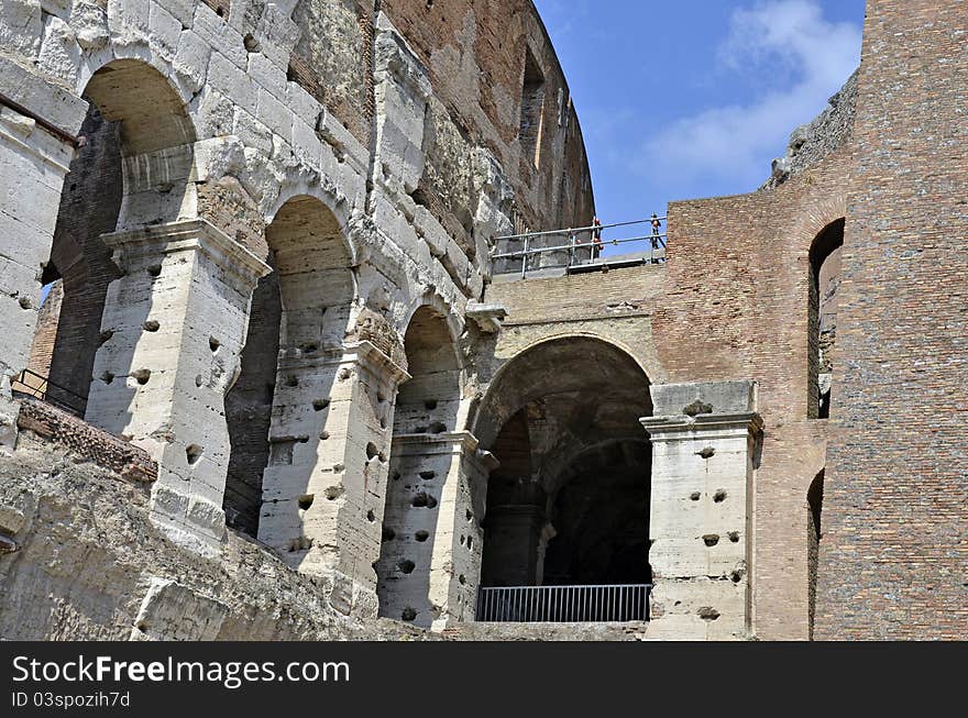 Close up Colosseum