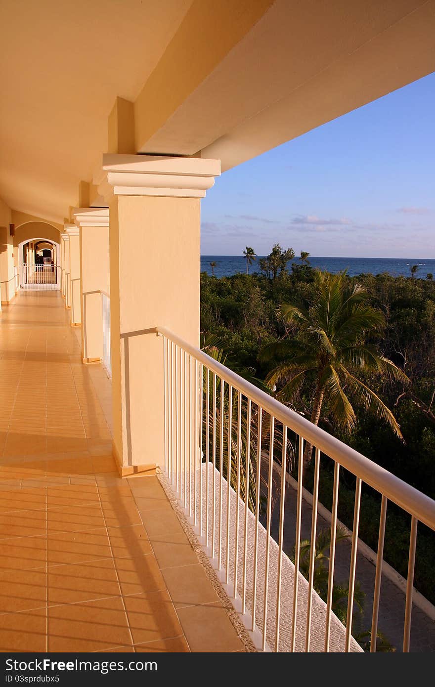 Resort Hallway to the Ocean