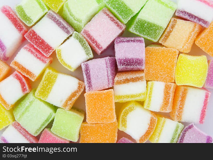 Colorful Jelly and Candy Background