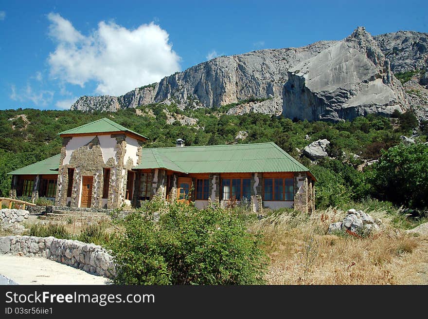 House near the mountains