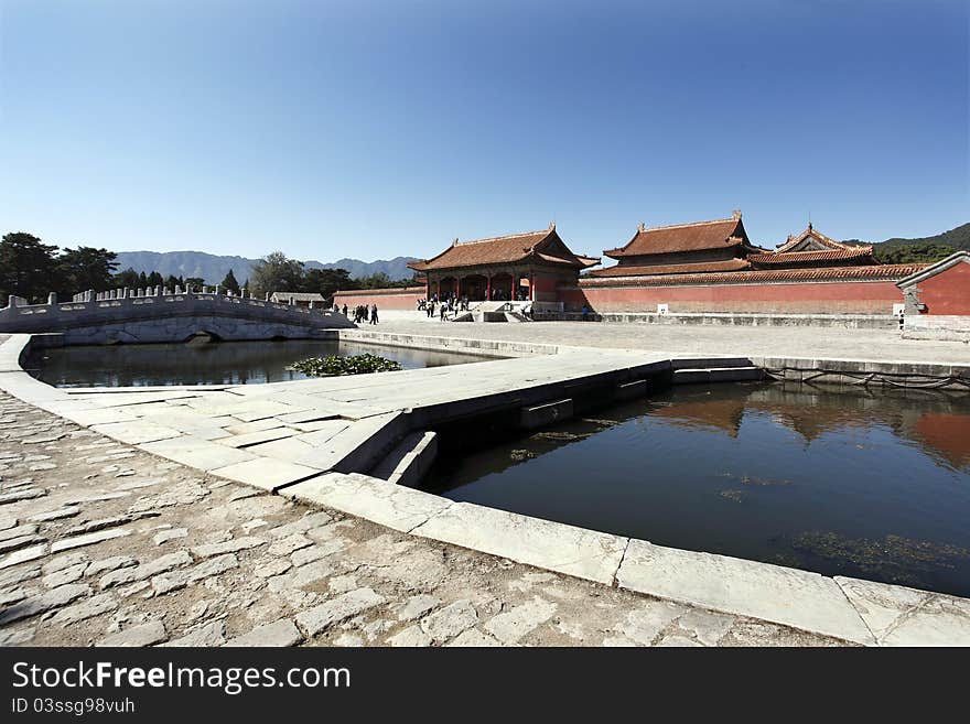 Chinese Qing Dynasty Royal Mausoleum. Here is the tomb of Emperor Qianlong(AD 1711 -1799). It is located in northeast Beijing. Chinese Qing Dynasty Royal Mausoleum. Here is the tomb of Emperor Qianlong(AD 1711 -1799). It is located in northeast Beijing.