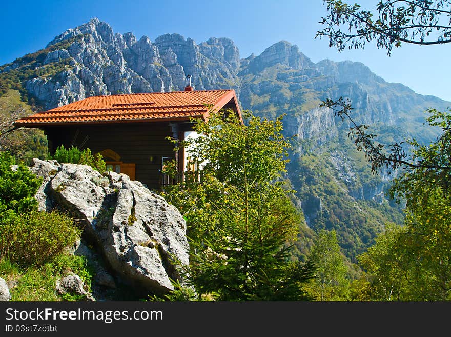 The mountain  of lecco, italy. The mountain  of lecco, italy