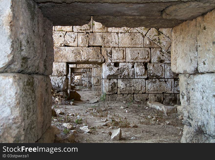 Roman archaeological site of ancient city of Perge in Turkey. Roman archaeological site of ancient city of Perge in Turkey