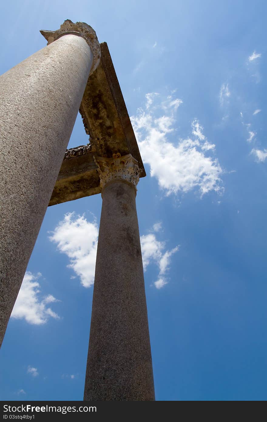 Ancient Roman site in Perge, Turkey