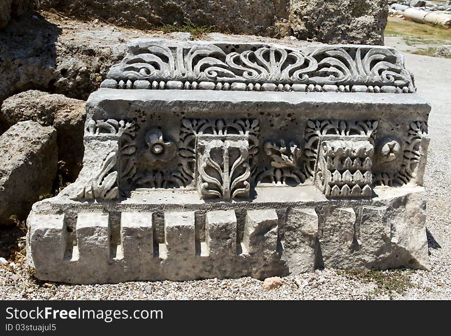 Ancient Roman site in Perge, Turkey