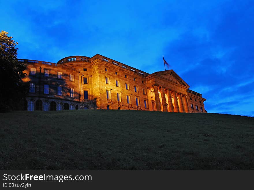 Castle on with the largest park in europe. Castle on with the largest park in europe