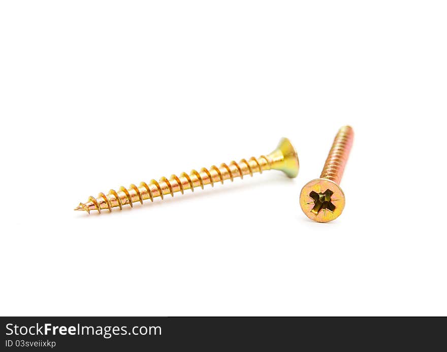 Two yellow screws