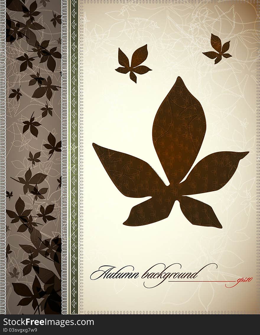 Autumn Vintage Decoration | EPS10 Compatibility Required