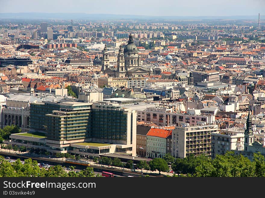 Budapest, Hungary, from fortress Citadel