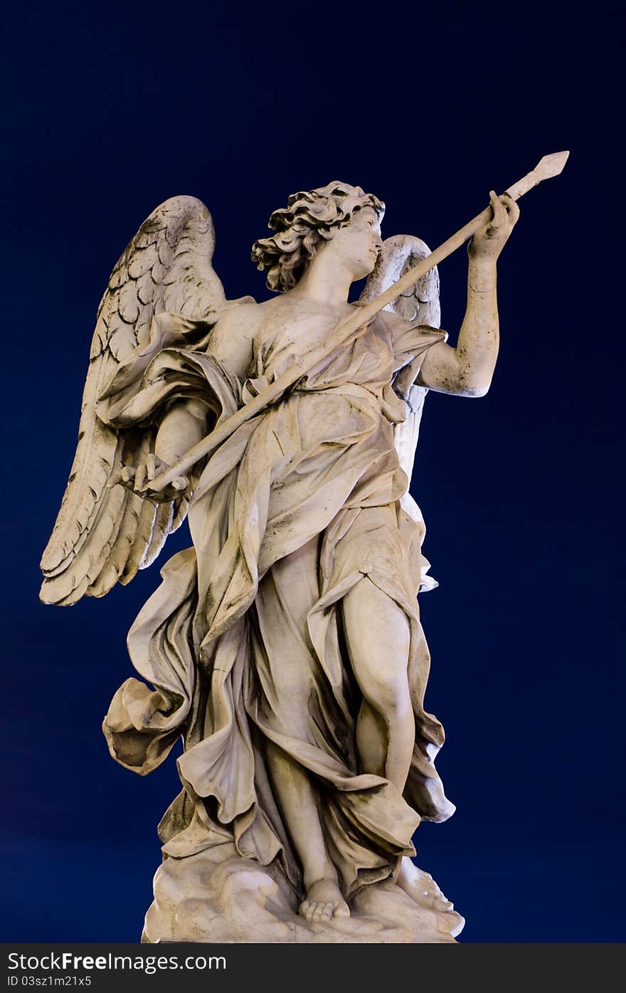 Statue on the bridge of Castel Sant'Angelo