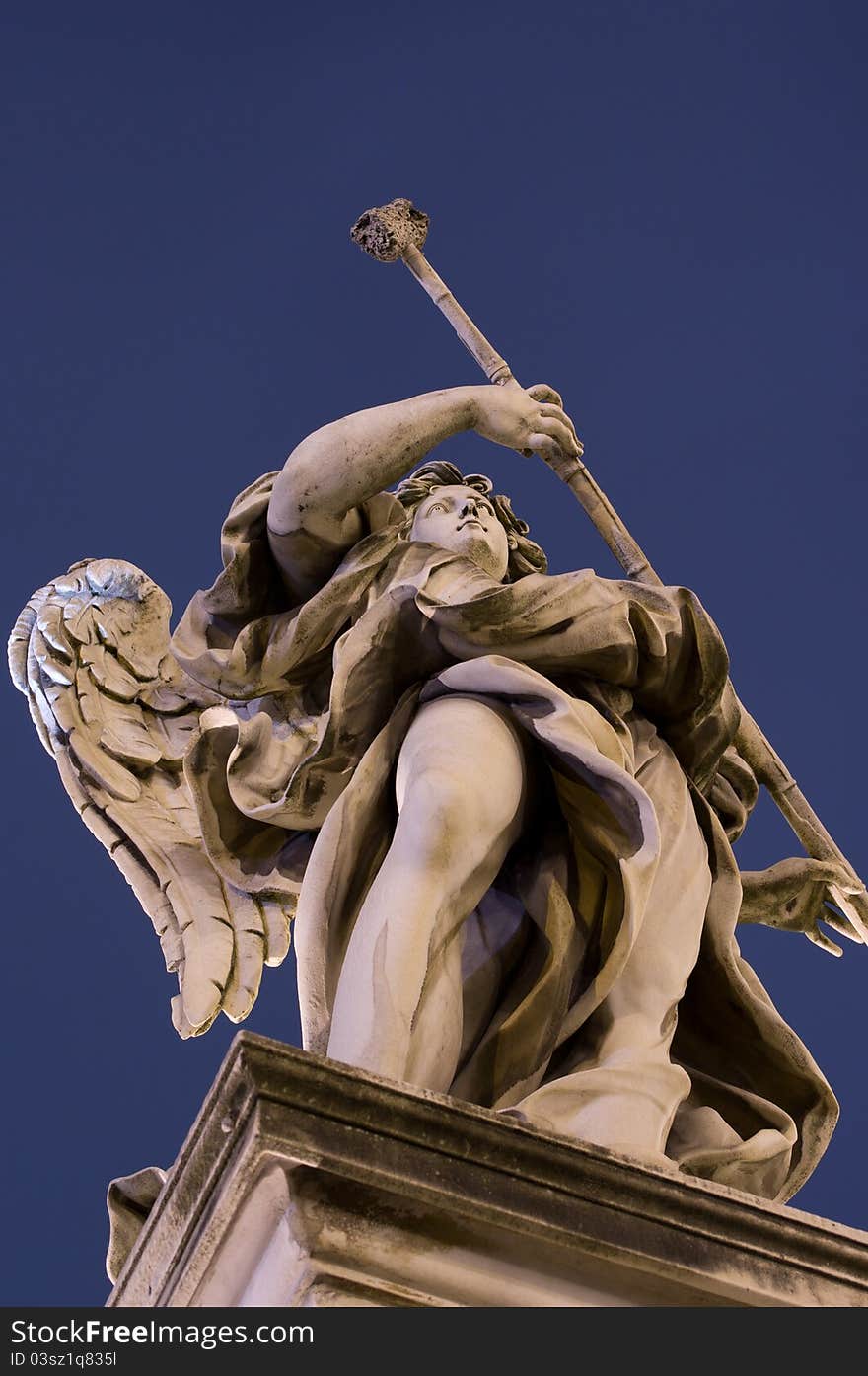 Statue on the bridge of Castel S'antangelo